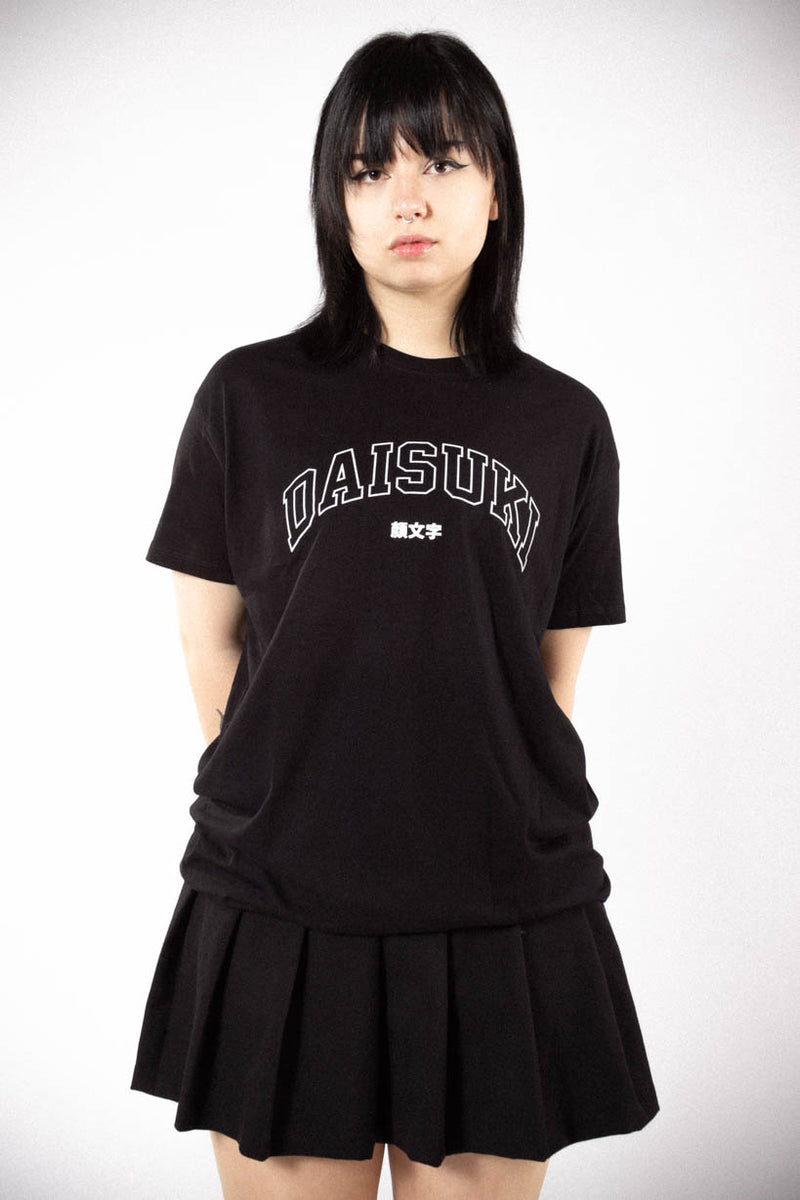 Daisuki • T-shirt Black – Kaomoji ® Official