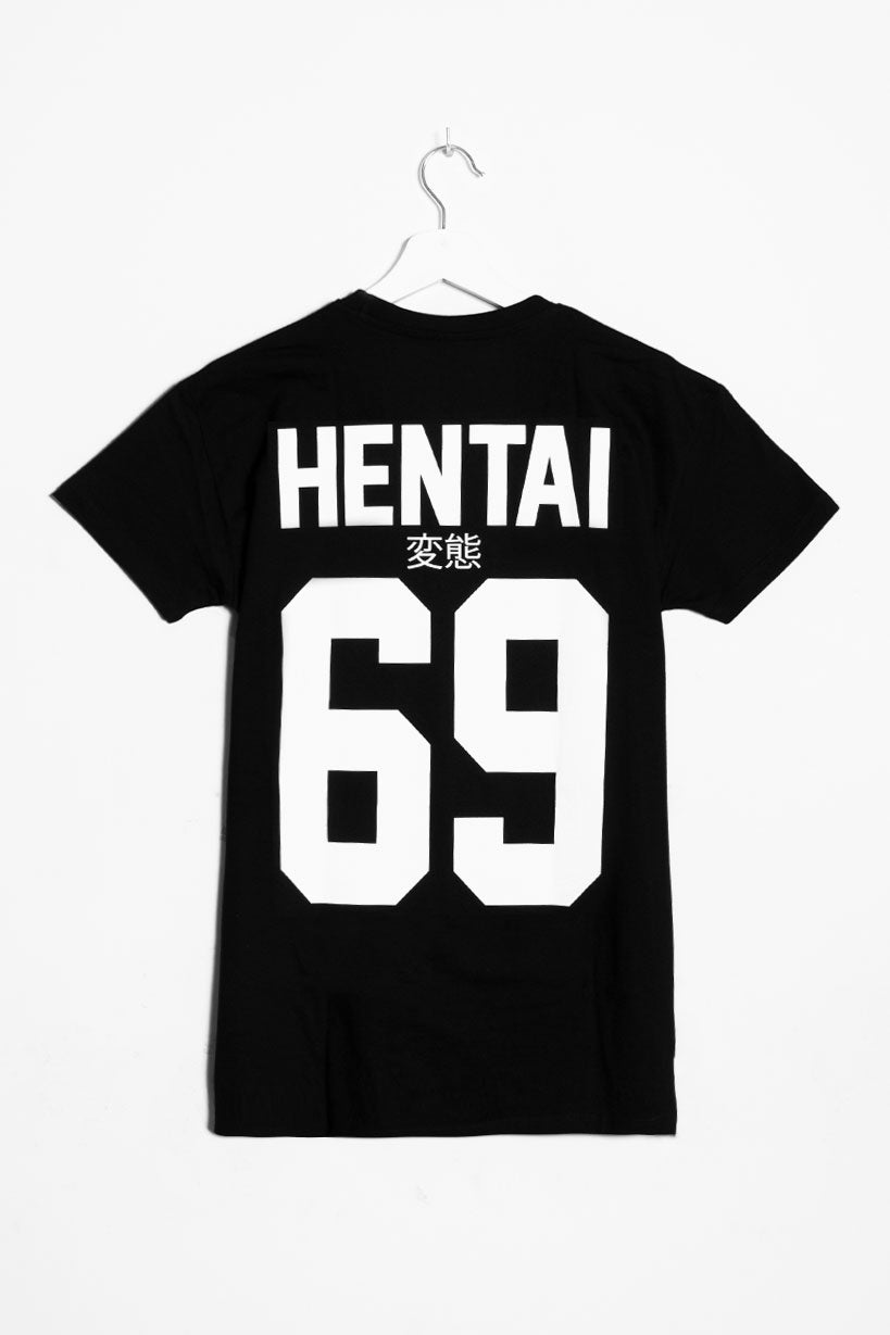 Hentai 69 • T-Shirt Schwarz – Kaomoji ® Official