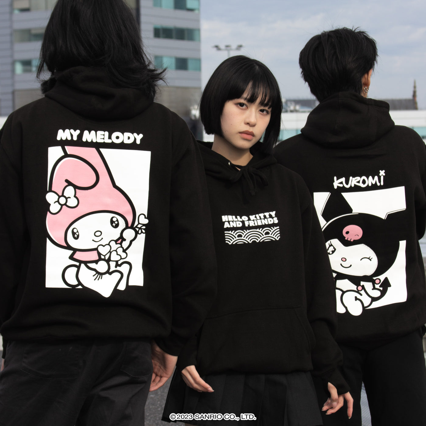 Hello Kitty • T-shirt Black – Kaomoji ® Official