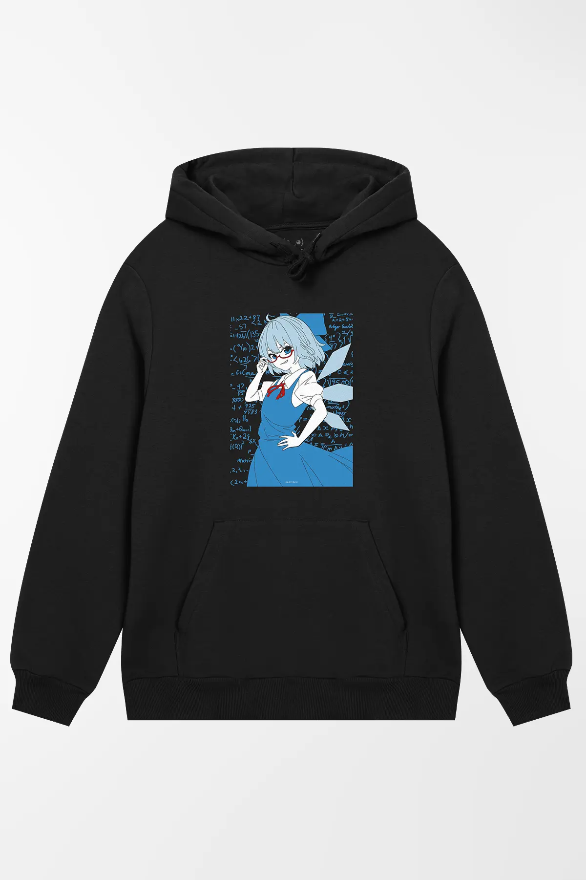 Cirnos Perfect Math Class • Touhou Hoodie Black Kaomoji ® Official