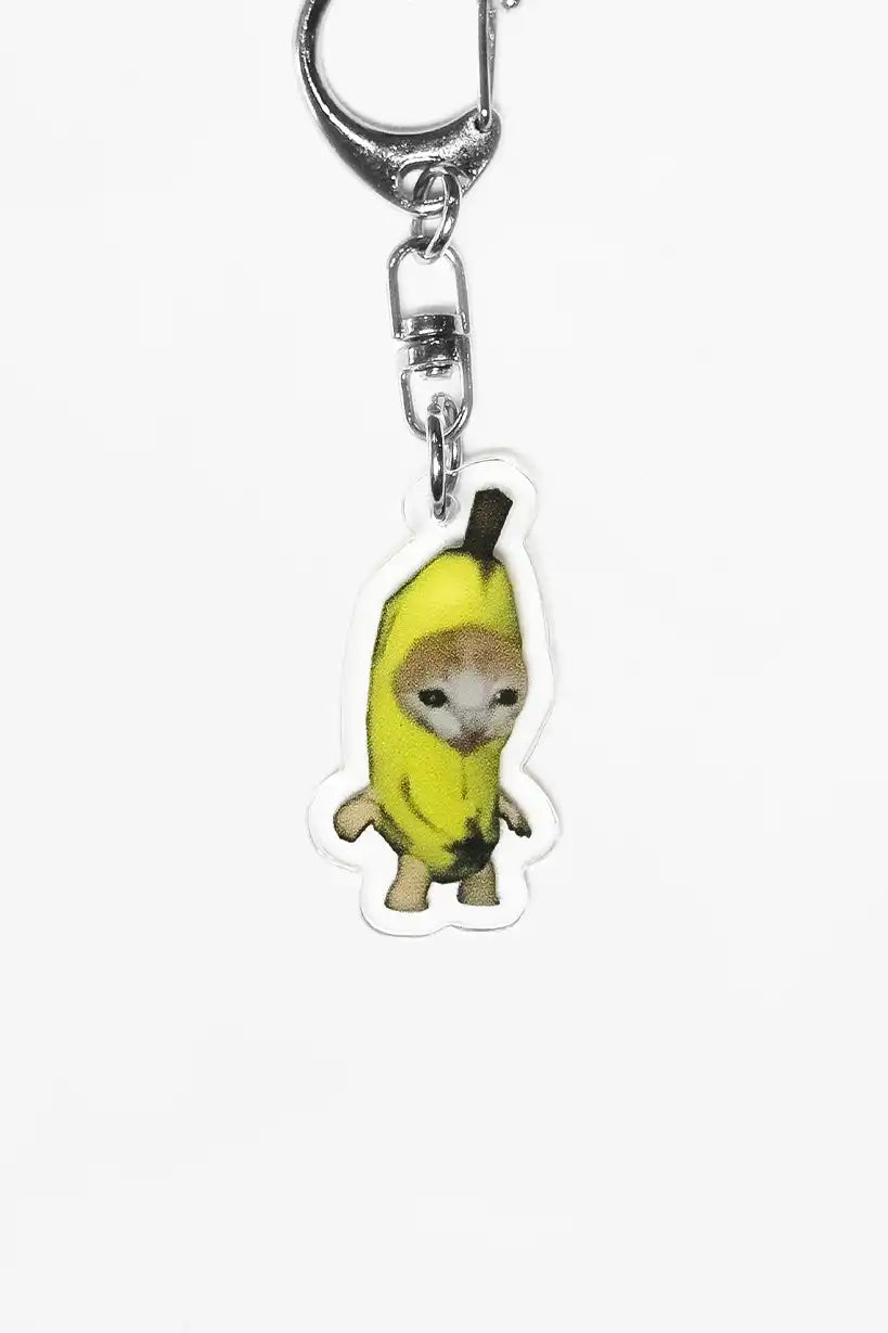 Crying and Sad Bananacat • Keychain Acrylic