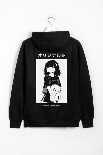 PUNK Plus 3d Ears Design Patched Hoodie | SHEIN